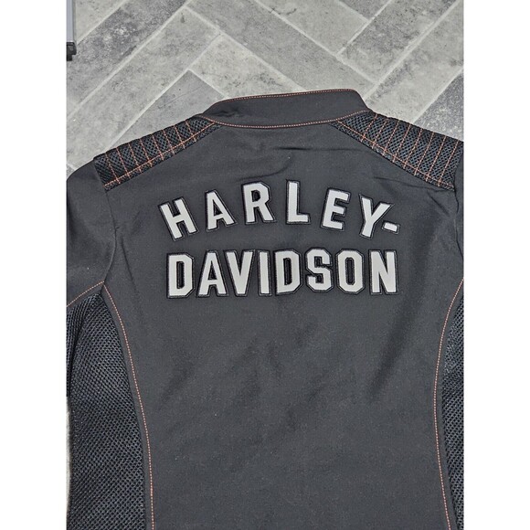New Harley-Davidson Forever Harley Mesh Jacket Women's Sz LARGE Black 98402-23VW - Picture 9 of 12